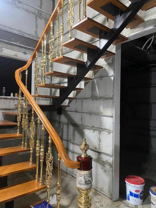 Mẫu cầu thang nhôm đúc đẹp 56