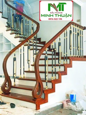 Mẫu cầu thang nhôm đúc đẹp 33